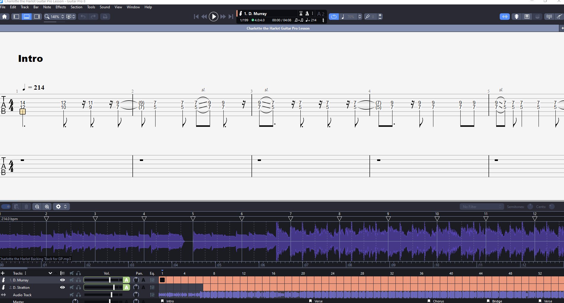 Charlotte the Harlot PDF TAB + Backing Track MP3 product image (2)