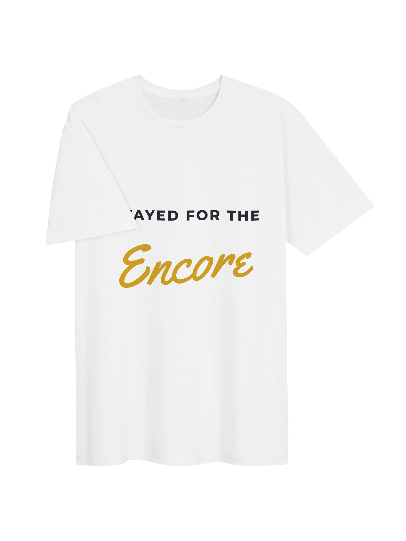 I Stayed for the Encore Tee (Brush, White) product image (3)