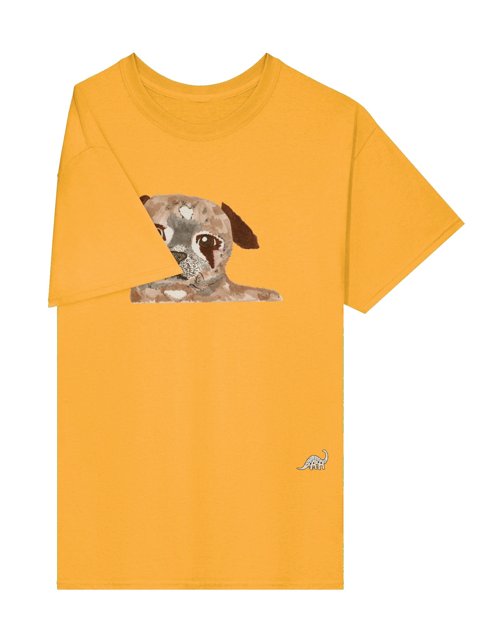 Pug Watercolour Heavyweight T-Shirt product image (3)