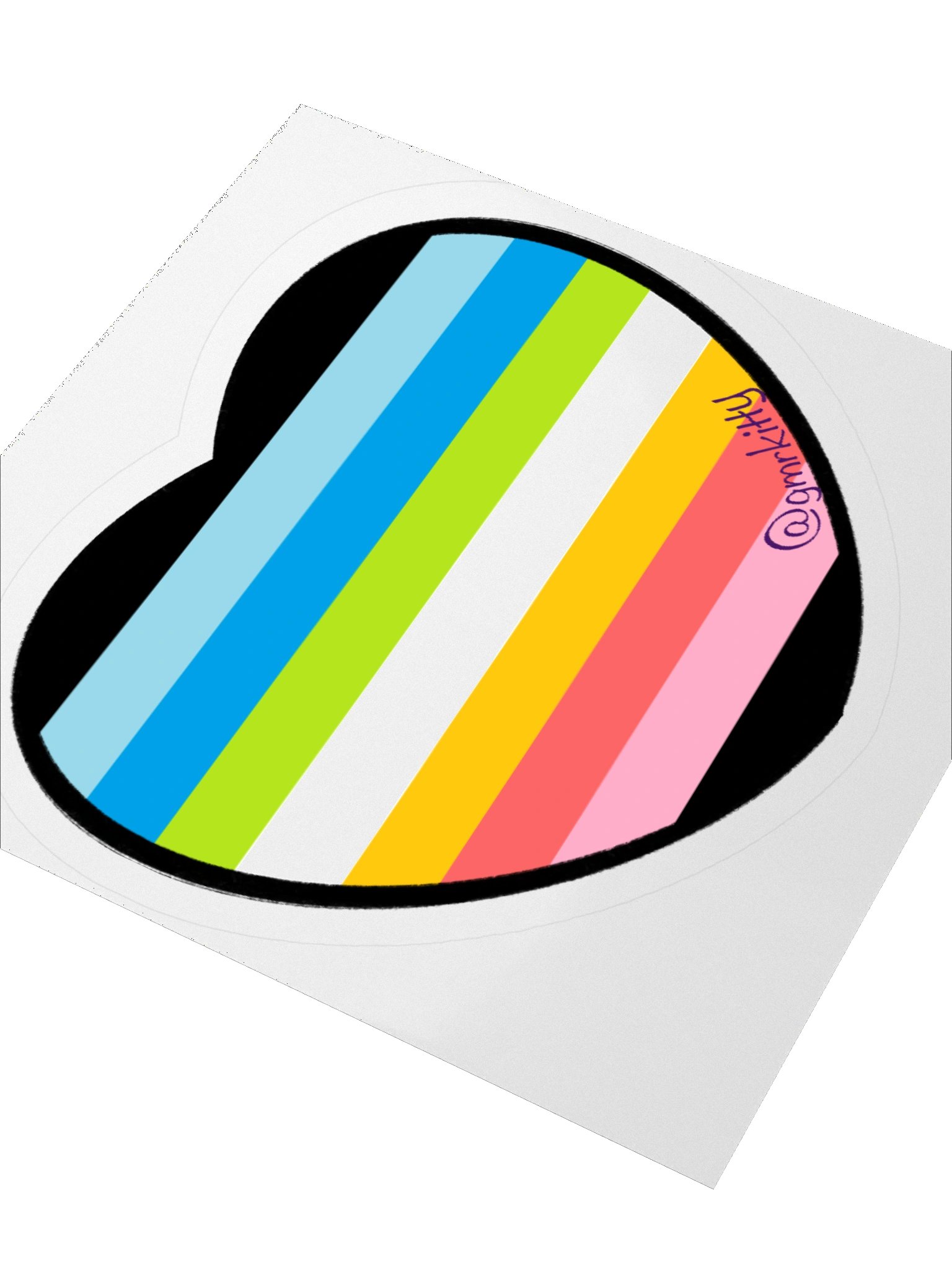 Queer Pride Heart Sticker product image (8)