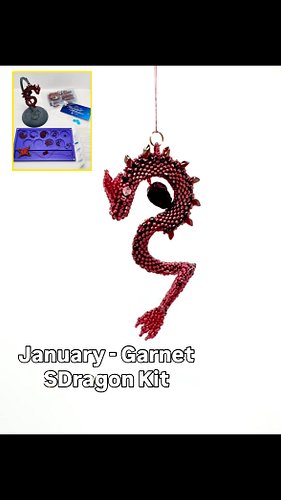 The January - Garnet SDragon Kit Model is complete!! 
There will be 3 of these kits available soon, I have 12 more models to ...