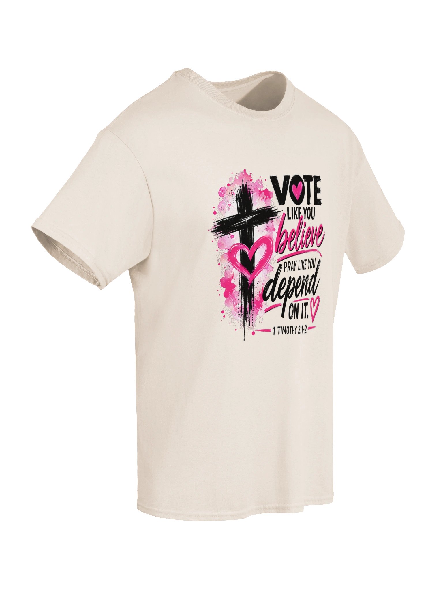 Vote Like You Believe Christian Graphic Tee product image (11)