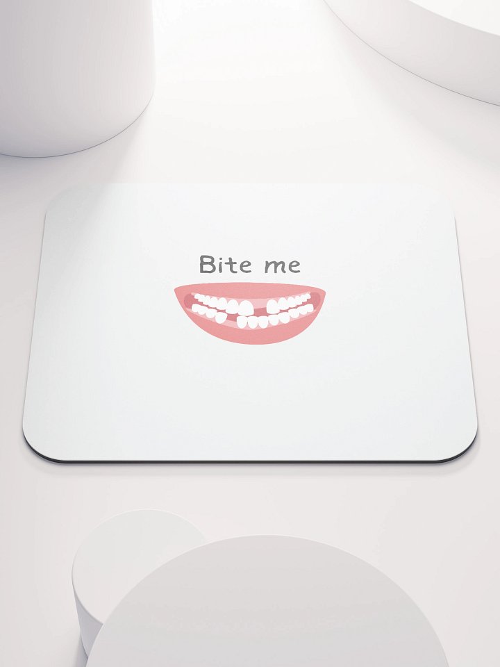 “Bite Me” Minimalist Mouse Pad product image (1)
