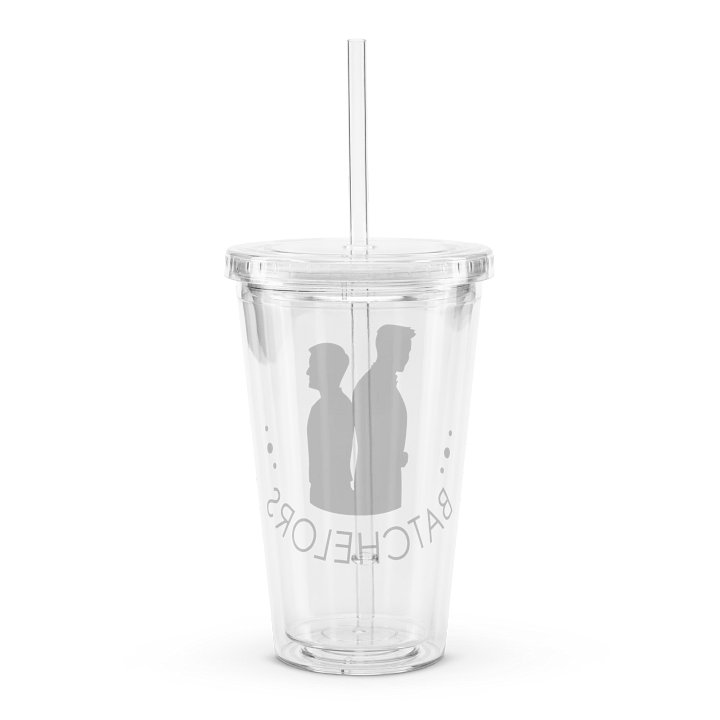 Batchelors Double Wall Clear Plastic Tumbler with Straw product image (2)