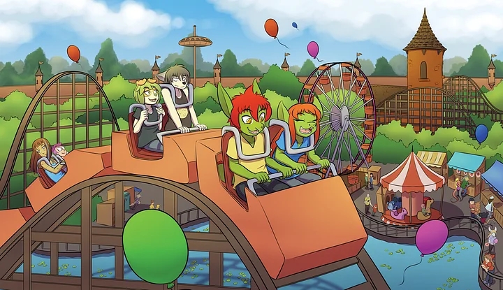 Rollercoaster Print product image (1)