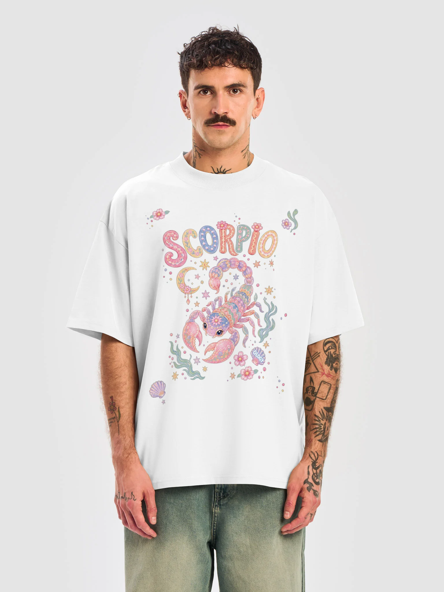 Scorpio Astro Pop Oversized Tee product image (6)