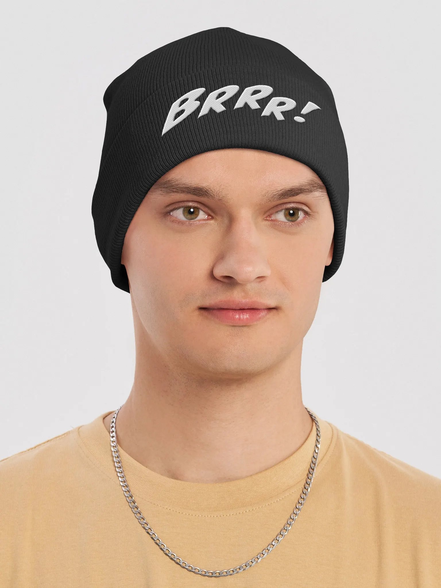 BRRR! Embroidered Unisex Cuffed Beanie product image (6)