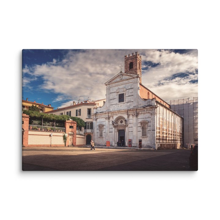 Afternoon at San Michele in Foro, Lucca, Italy Canvas Print product image (2)