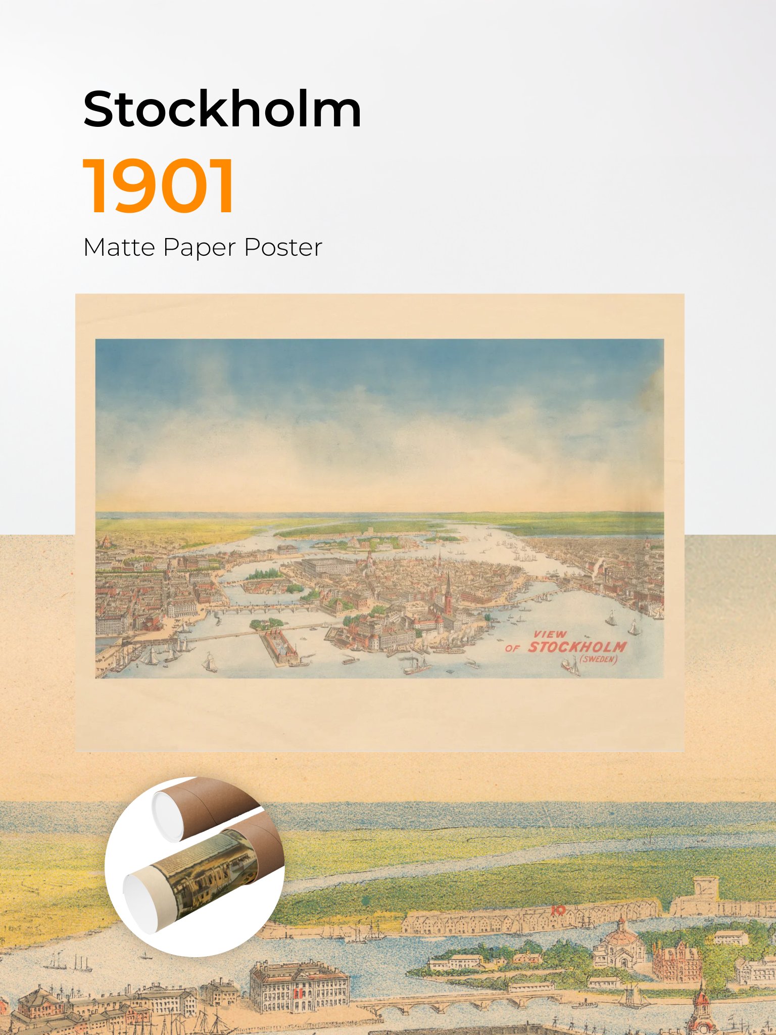 Stockholm 1901 (Unframed Poster Print) product image (1)