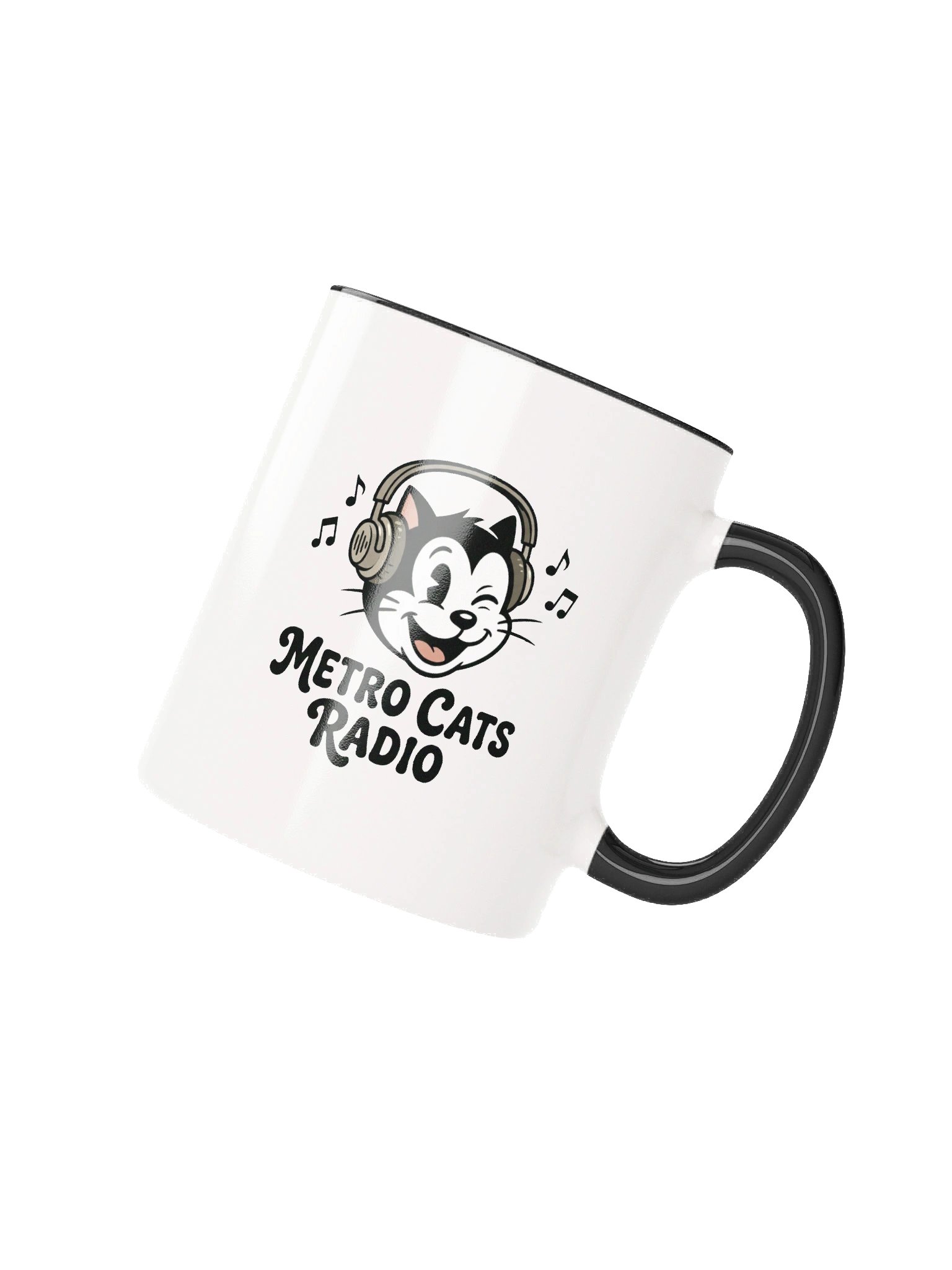 Metro Cats Radio Bicolor Mug product image (6)