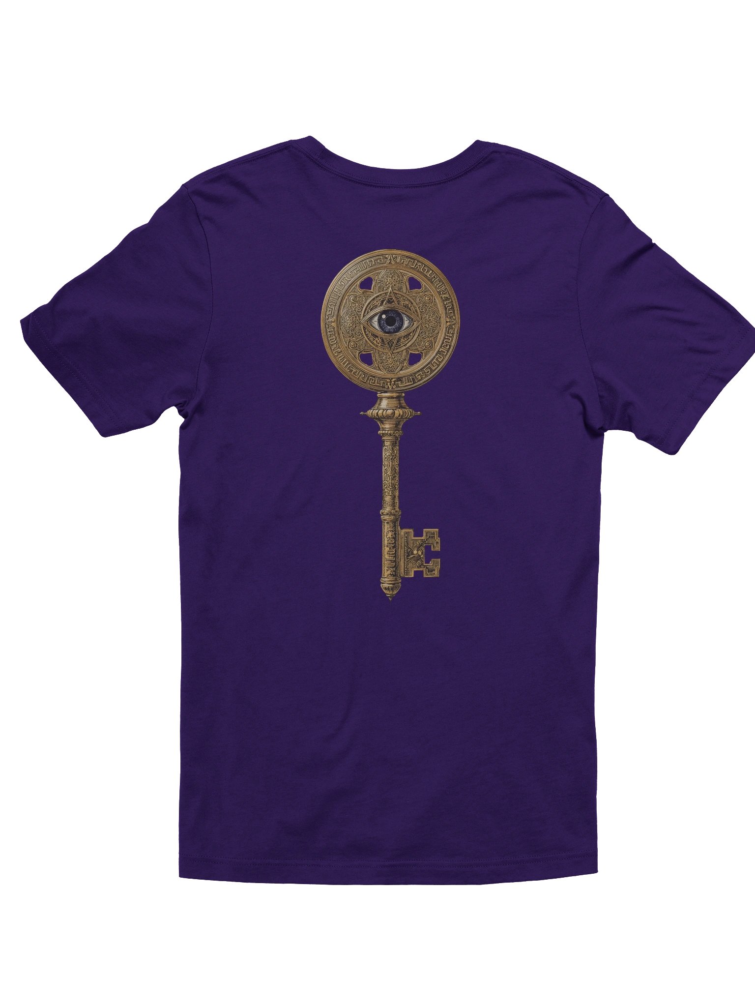 The Gatekeeper’s Key Classic T-Shirt – Front & Back Print | Team Purple | Bella+Canvas 3001 product image (2)