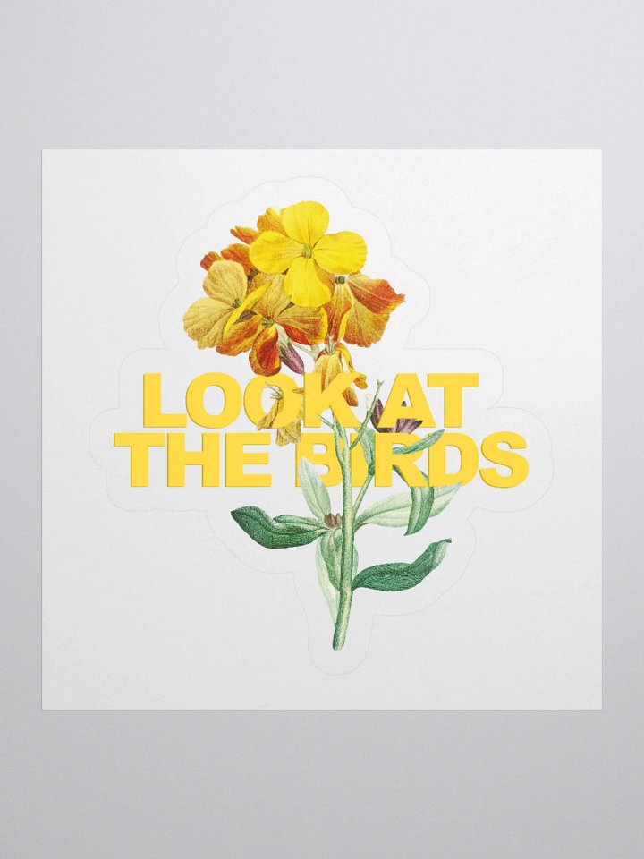 Look at the Birds Kiss Cut Sticker product image (1)