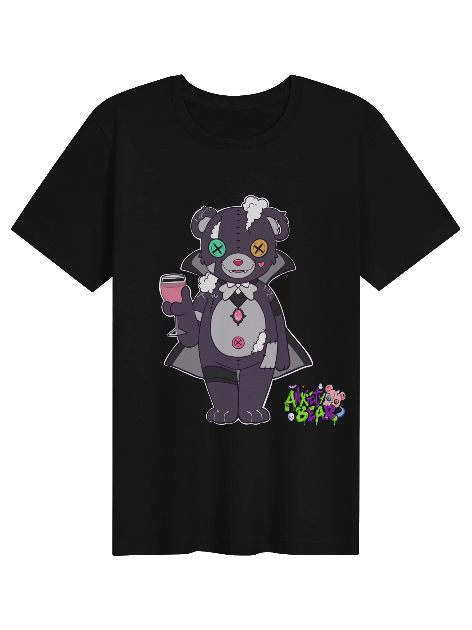 Anxiety Bear Scare Bear Tshirt: VampBear product image (8)