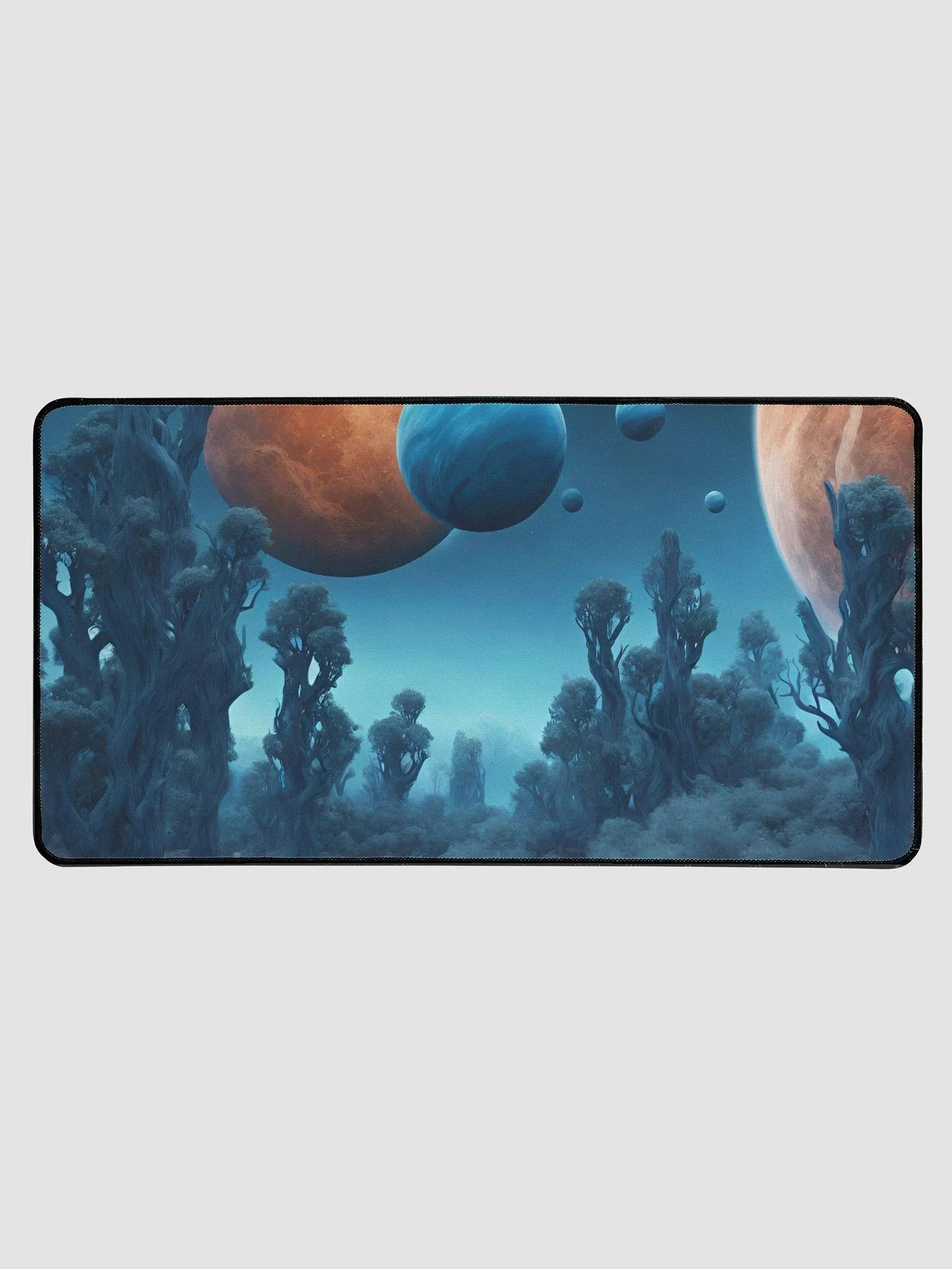 Blue Alien World Deskmat product image (2)