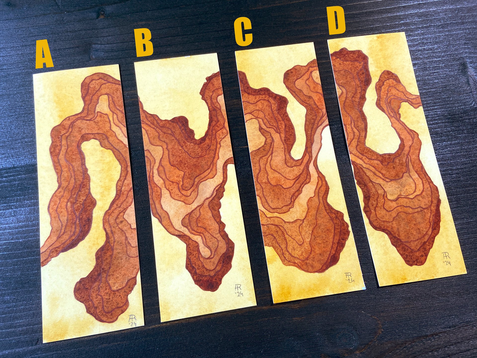 Watercolour Bookmarks product image (2)
