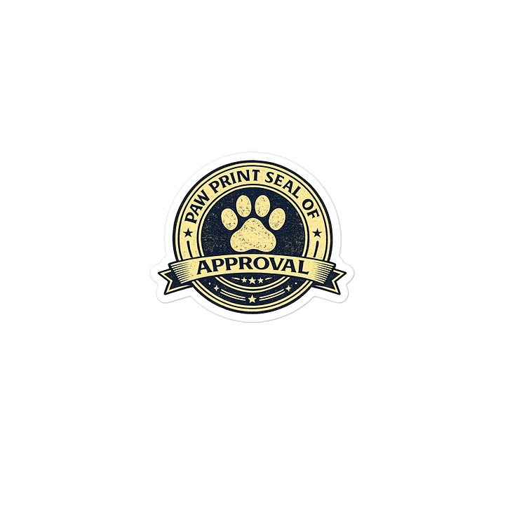 Paw Print Seal of Approval Die-Cut Sticker product image (2)