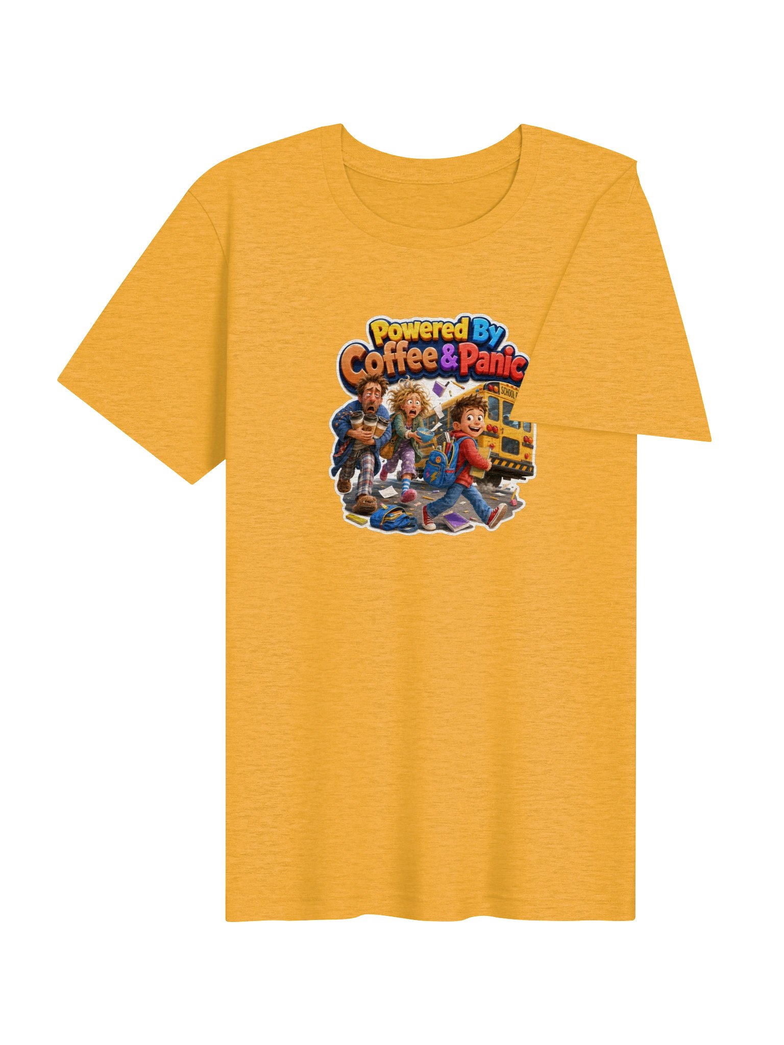 Powered By Coffee & Panic Back-to-School Tee product image (14)