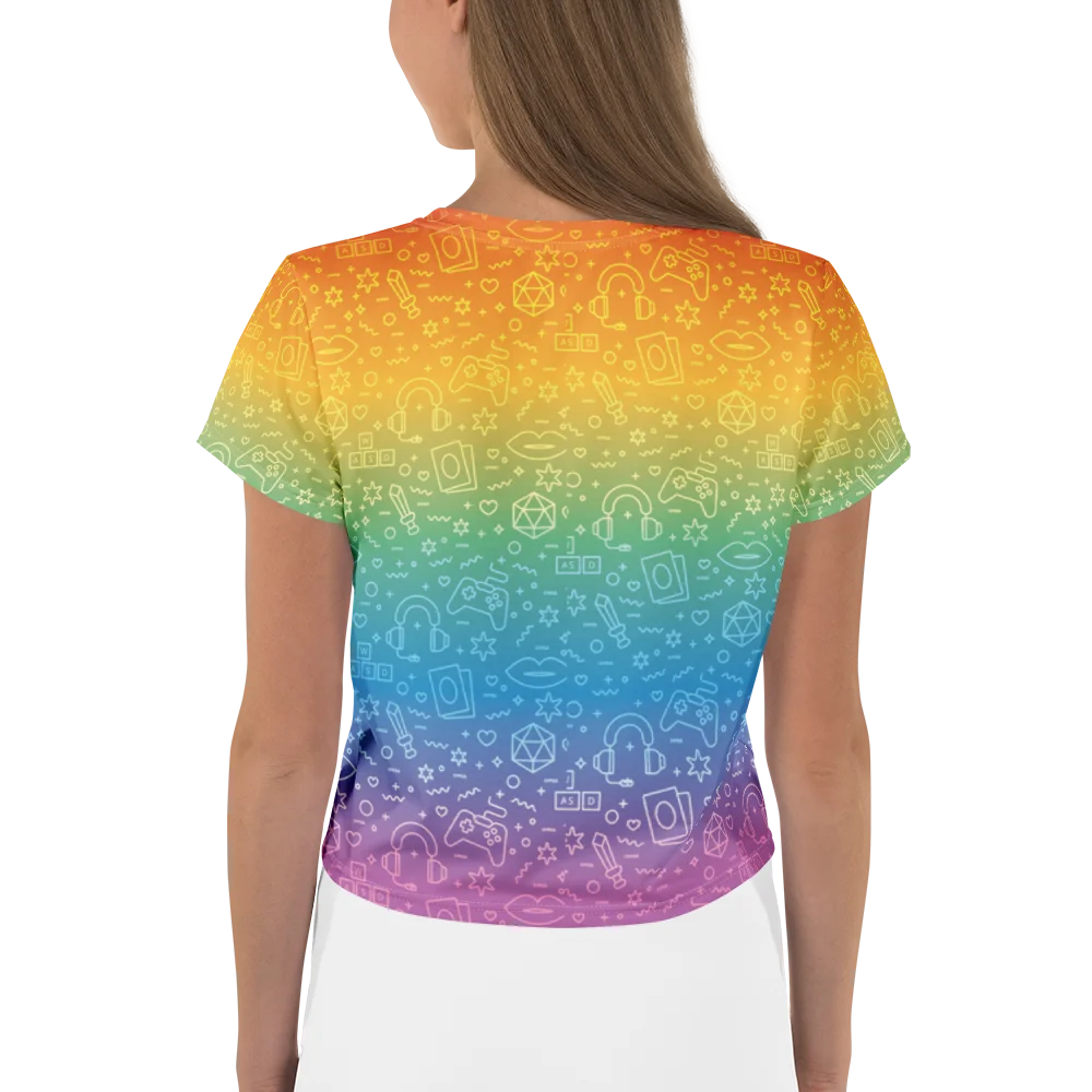 Pride Cropped T-Shirt ❤️🧡💛💚💙💜 product image (2)
