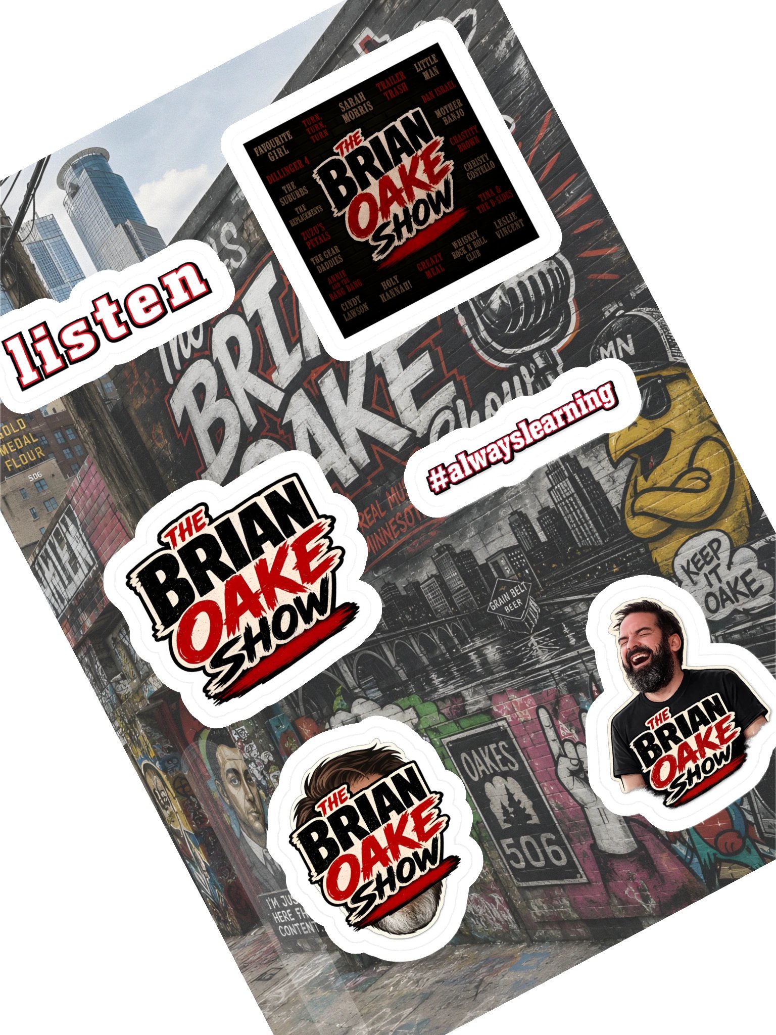 Brian Oake - Superfan Sticker Sheet product image (1)