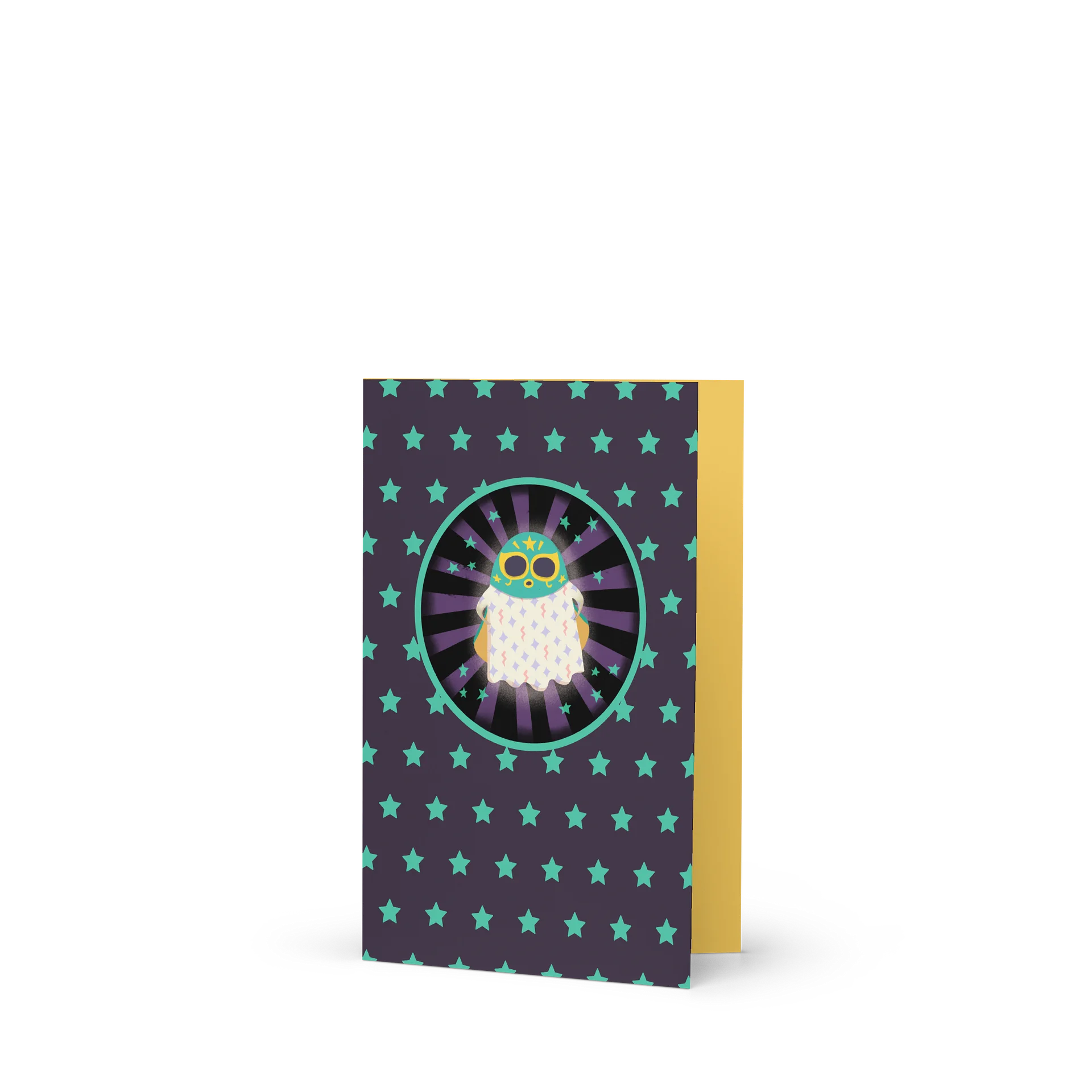 Little Ghost Luchador - Greeting Card product image (3)