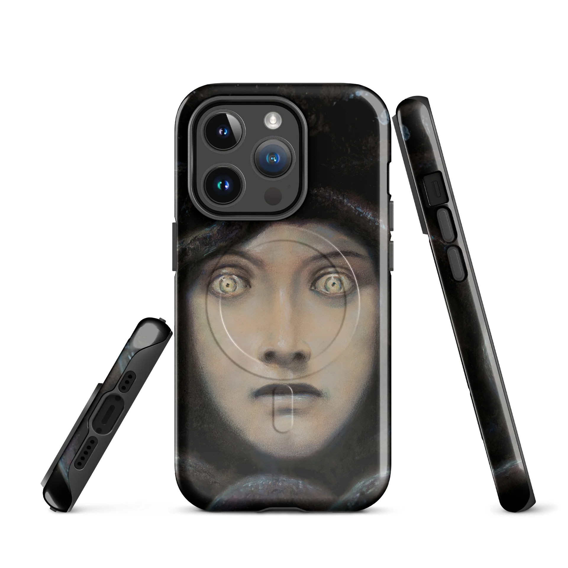 Franz von Stuck – Head of Medusa (“Medusa’s Gaze”) iPhone® MagSafe® Tough Case product image (7)