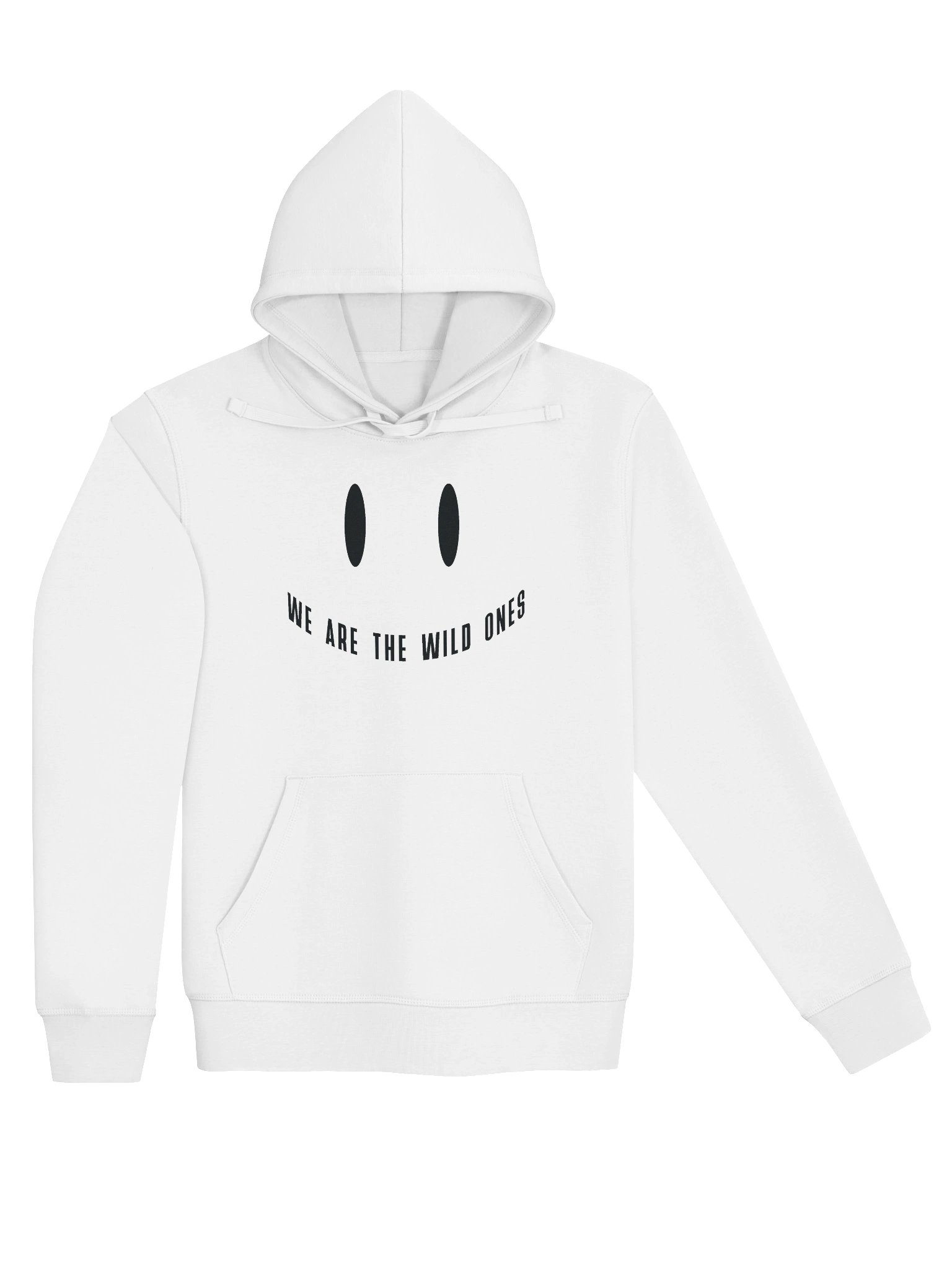 Smiley Black Regular Hoodie product image (3)