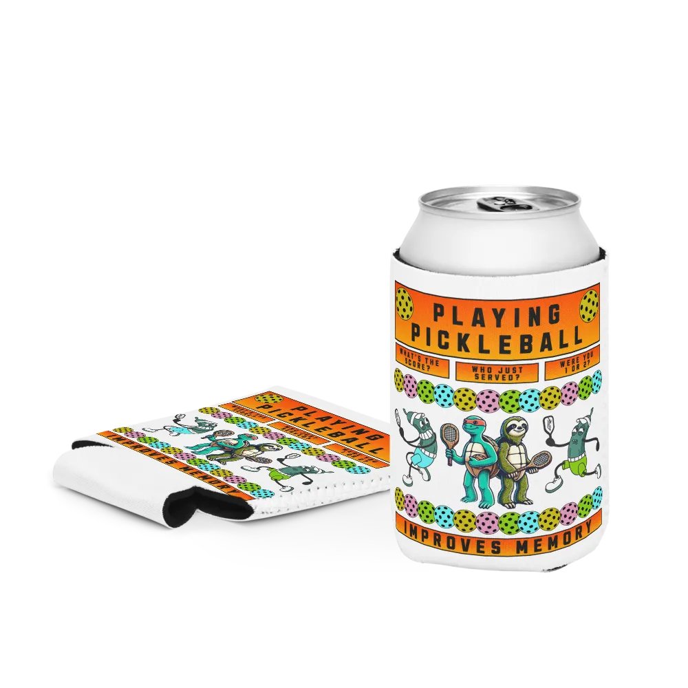 Playing Pickleball Improves Memory Can Cooler Set product image (4)