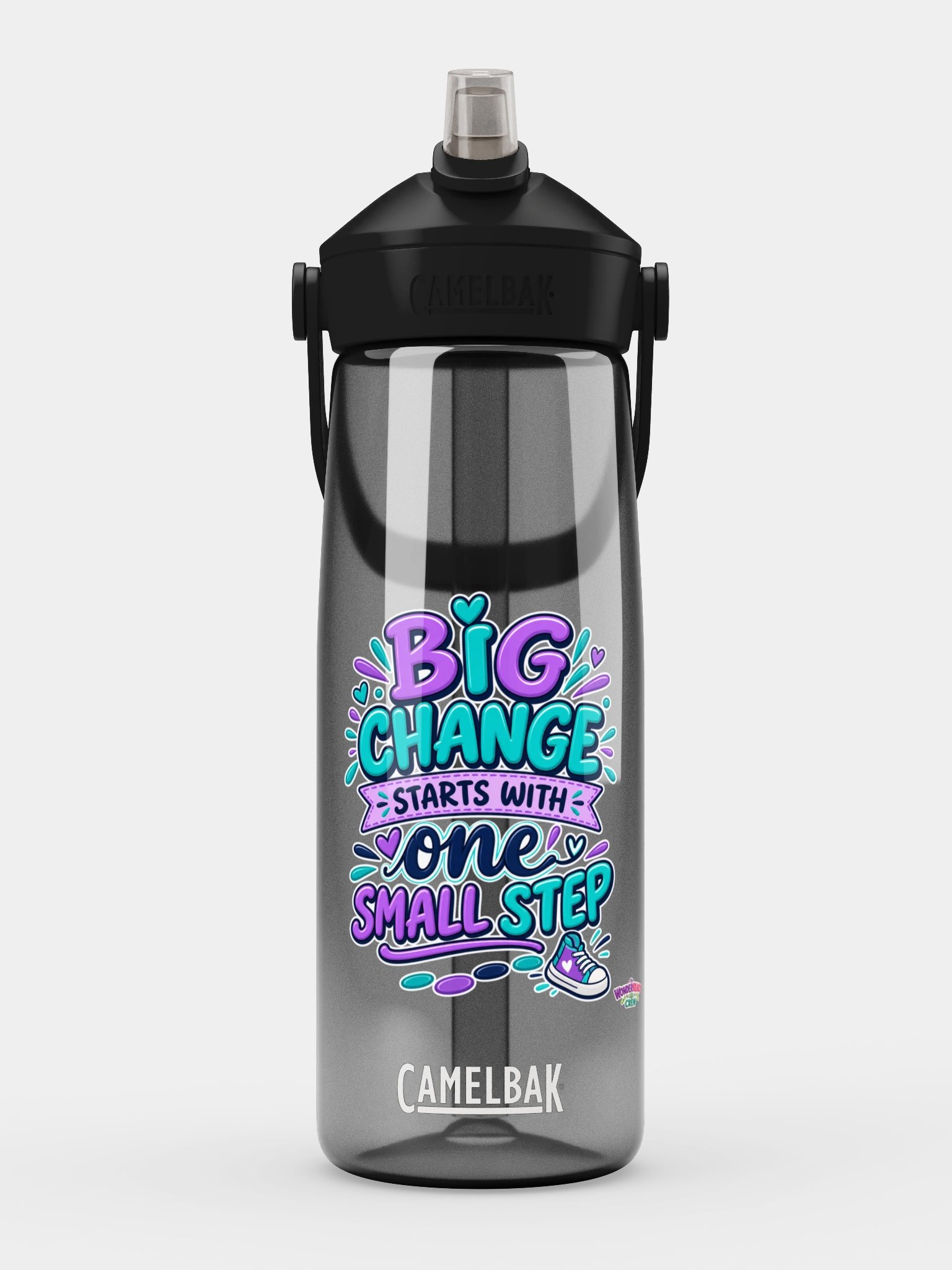 CamelBak Thrive® Flip Straw Inspirational Water Bottle - Big Change Starts With One Small Step product image (1)