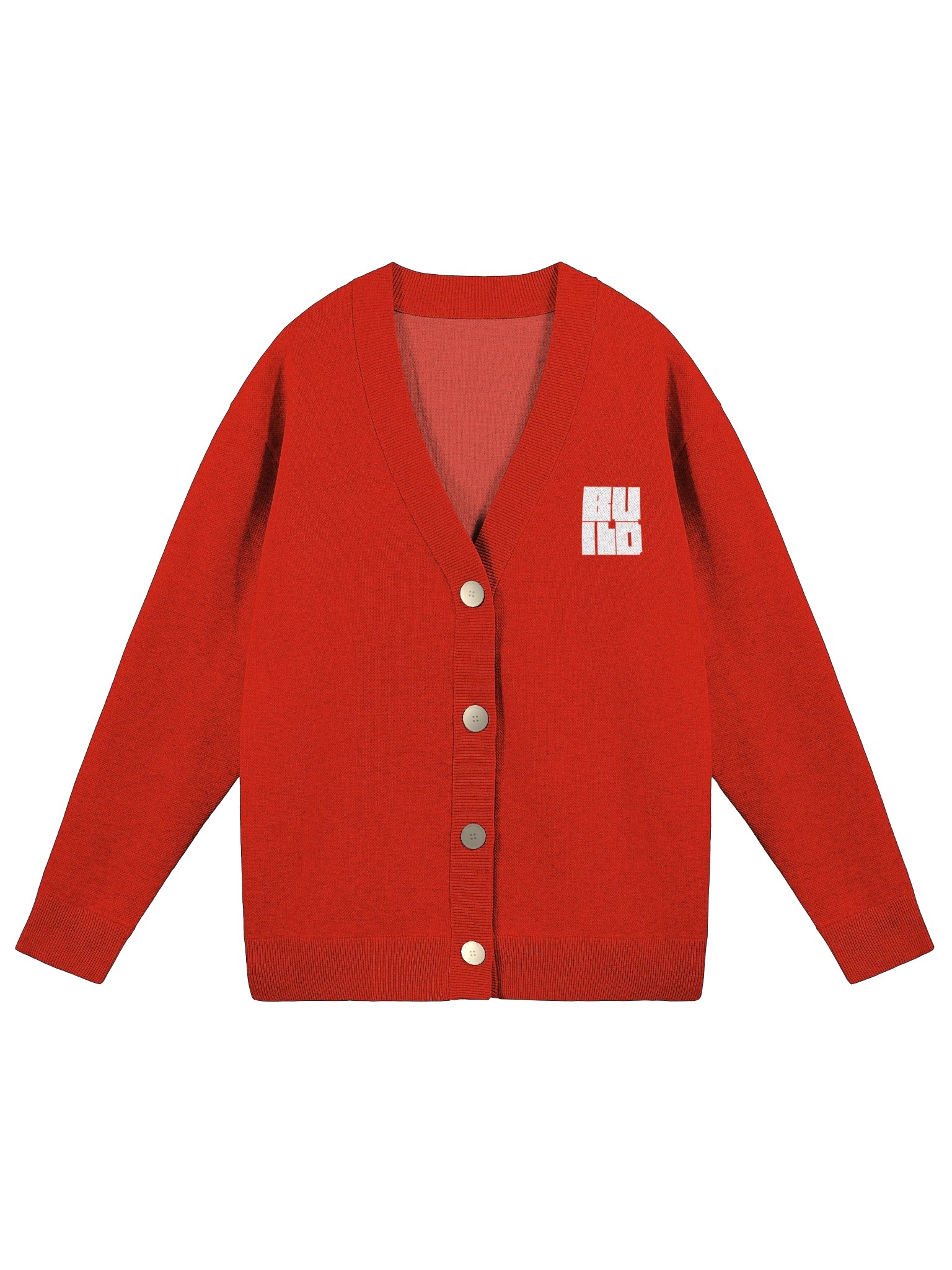 BUILD Cardigan Red product image (1)