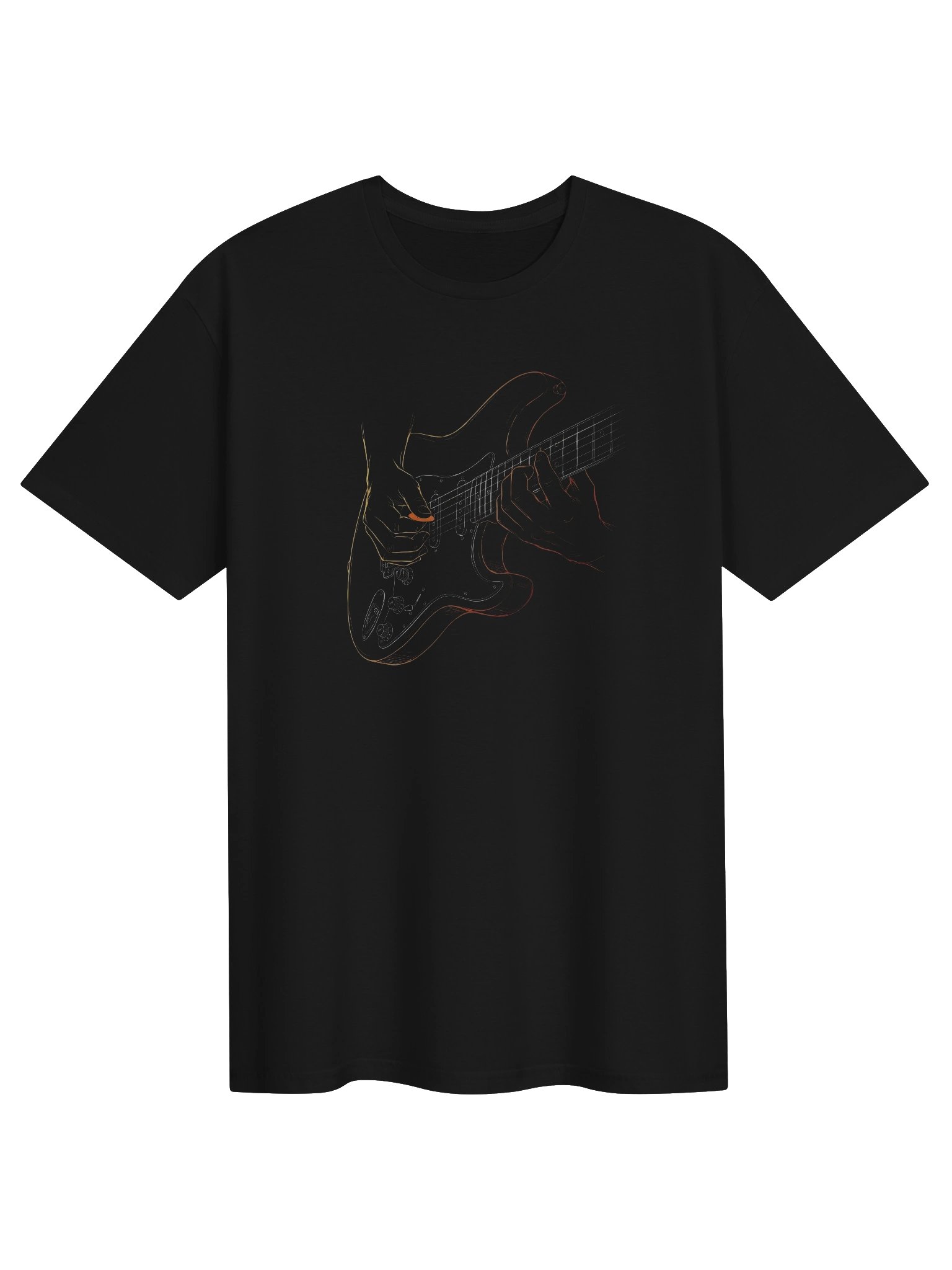 In the Strings Strat - Electric Guitar Line Art T-Shirt | Gift for Guitar Players product image (2)