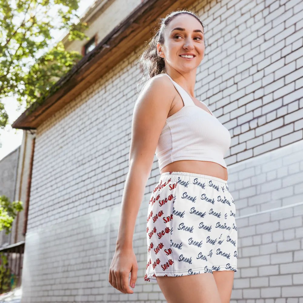 Flower Fox All Over Print Women's Shorts - Black product image (1)