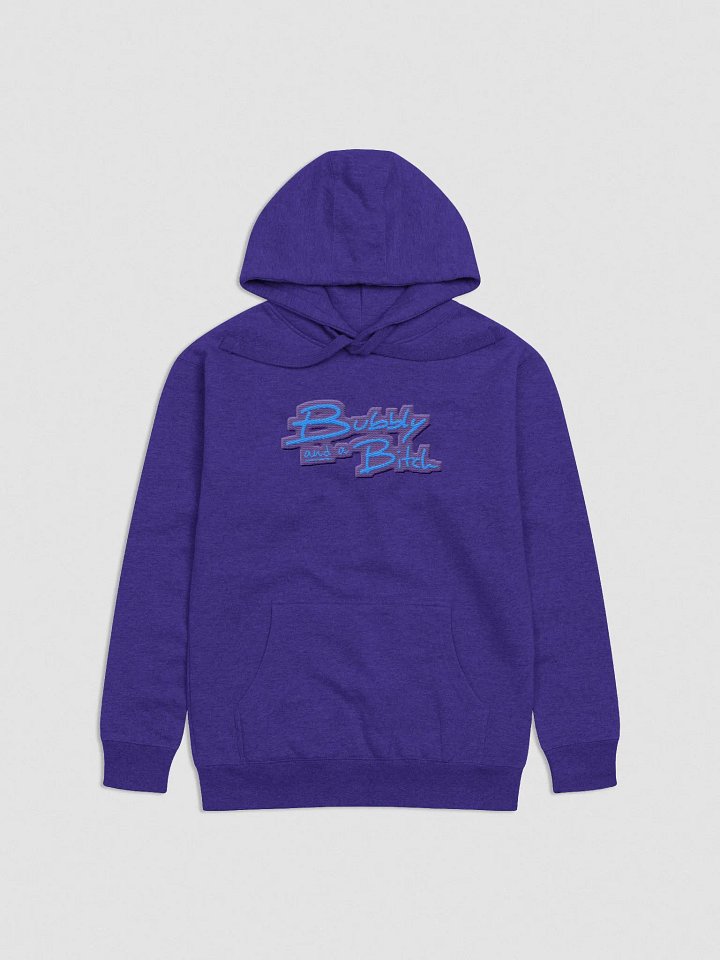 Bubbly and a B*tch (violet design) embroidered heavyweight hoodie product image (34)