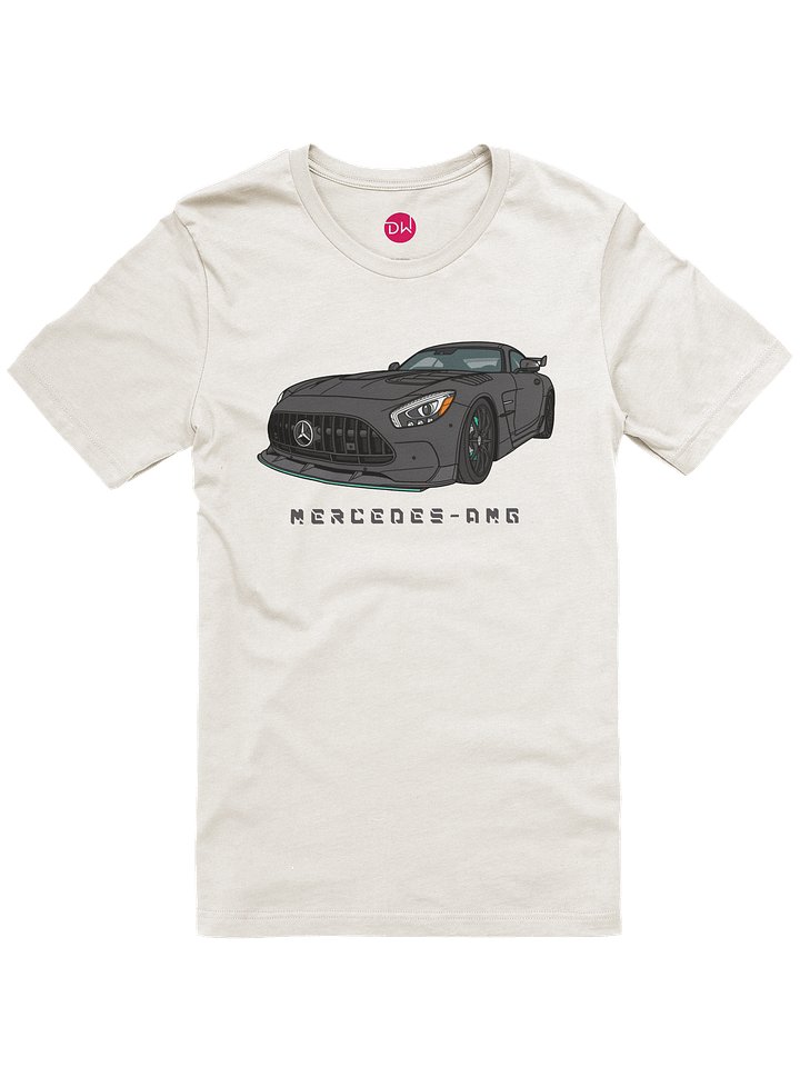 Black Mercedes-AMG GT T-Shirt (Retro, Sketch, Silhouette) product image (1)