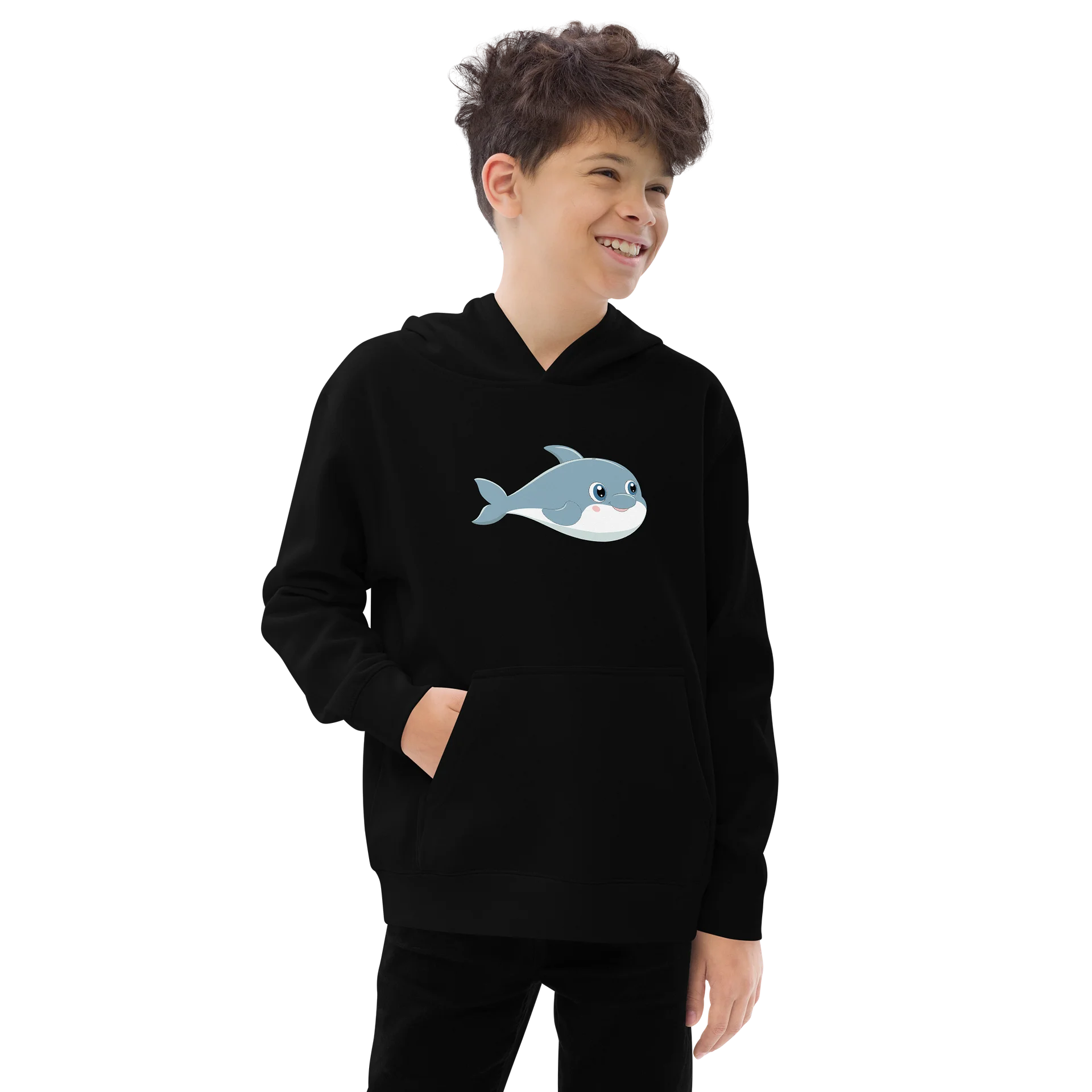 Sea Friends Dolphin Youth Fleece product image (4)
