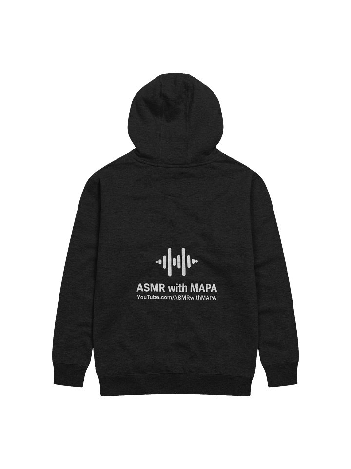 ASMR with MAPA Premium Unisex Hoodie – Soundwave Design (Black) product image (2)