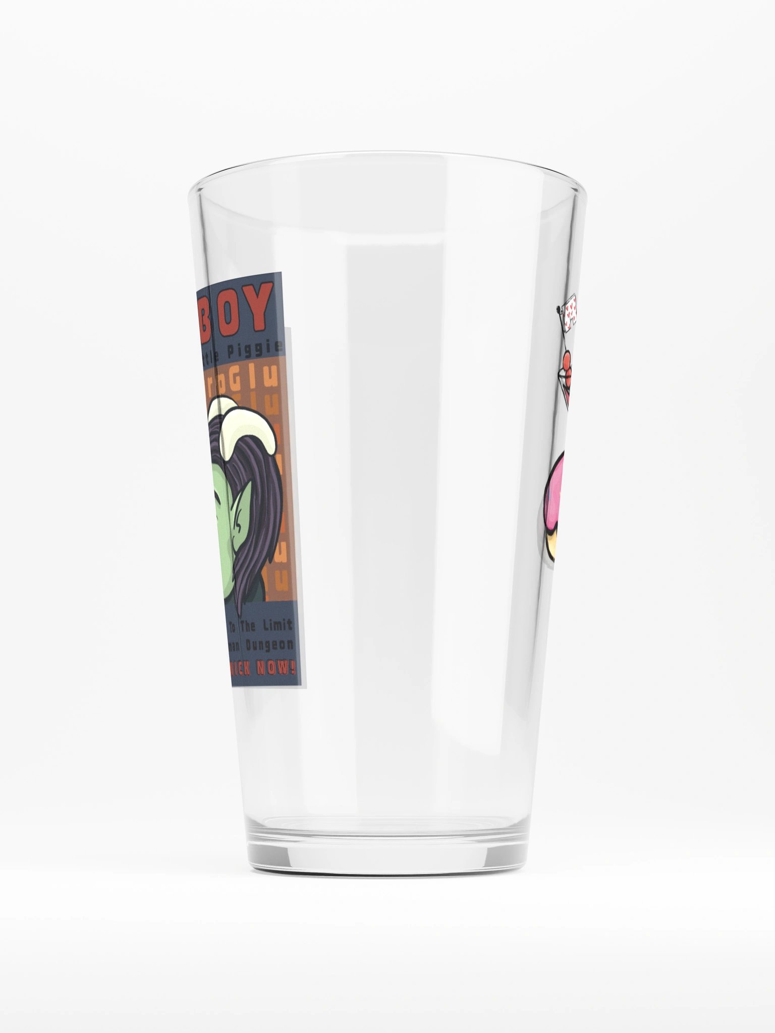 Carl's Naughty Little Piggy Snick Pint Glass product image (4)
