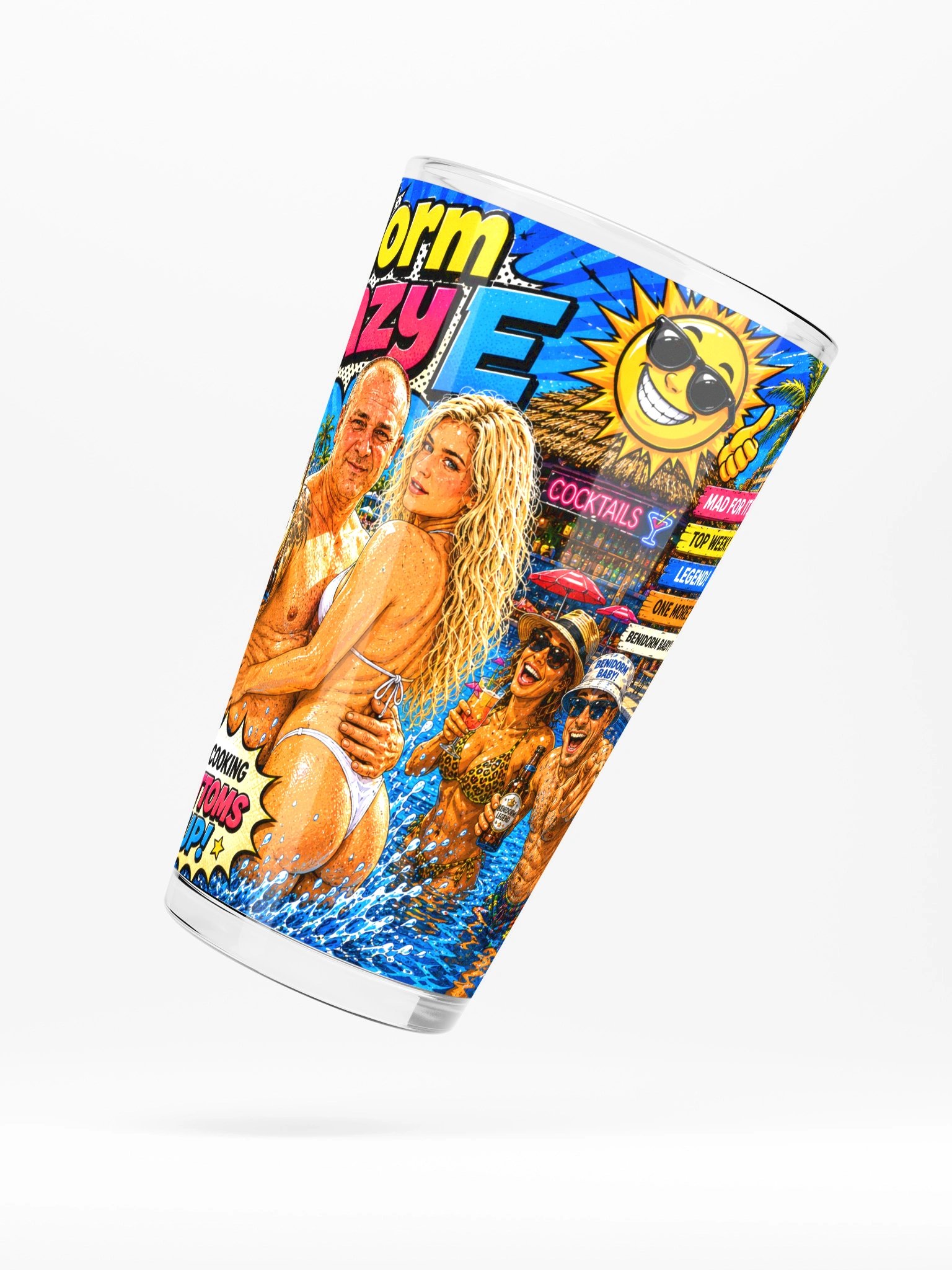 Benidorm Crazy E Pint Glass Its Cooking product image (5)