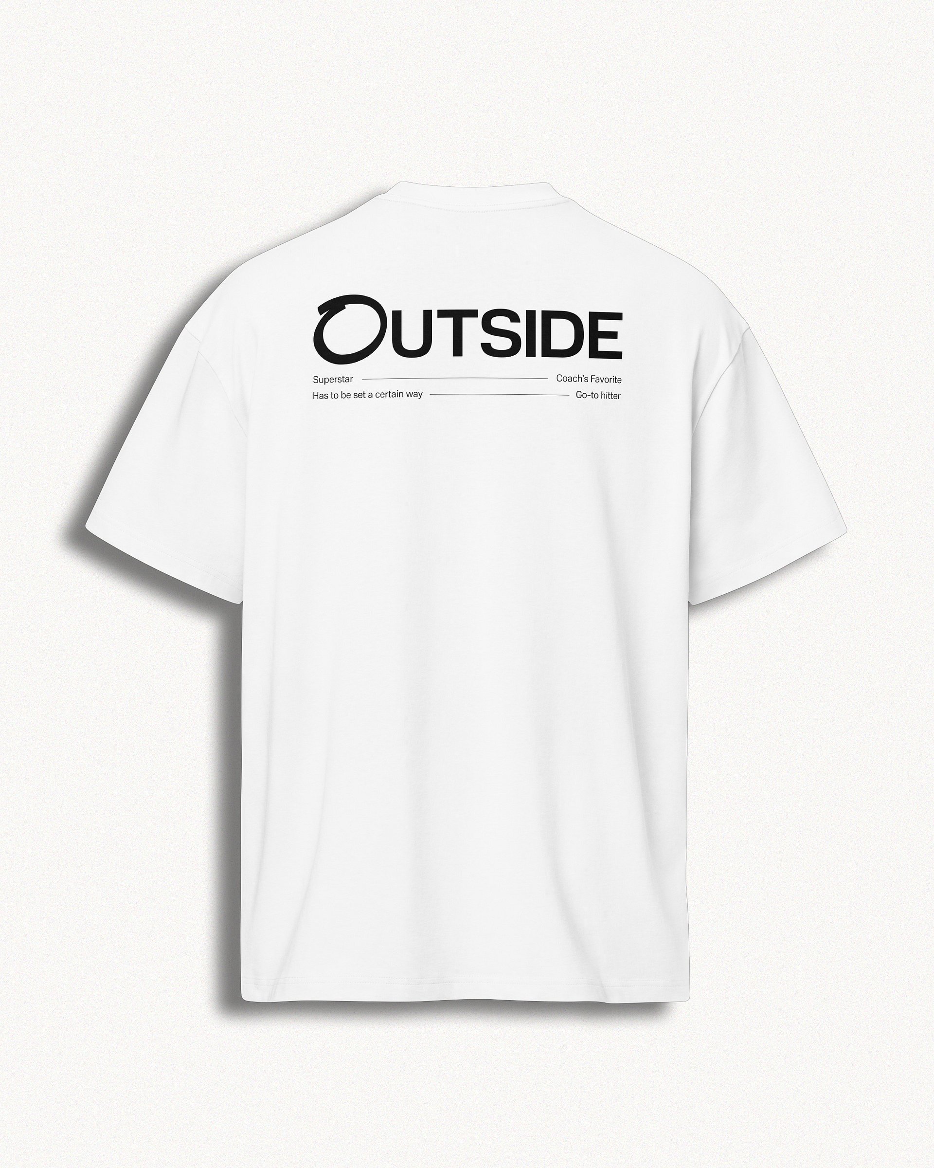 Outside Oversize Tee — White product image (2)