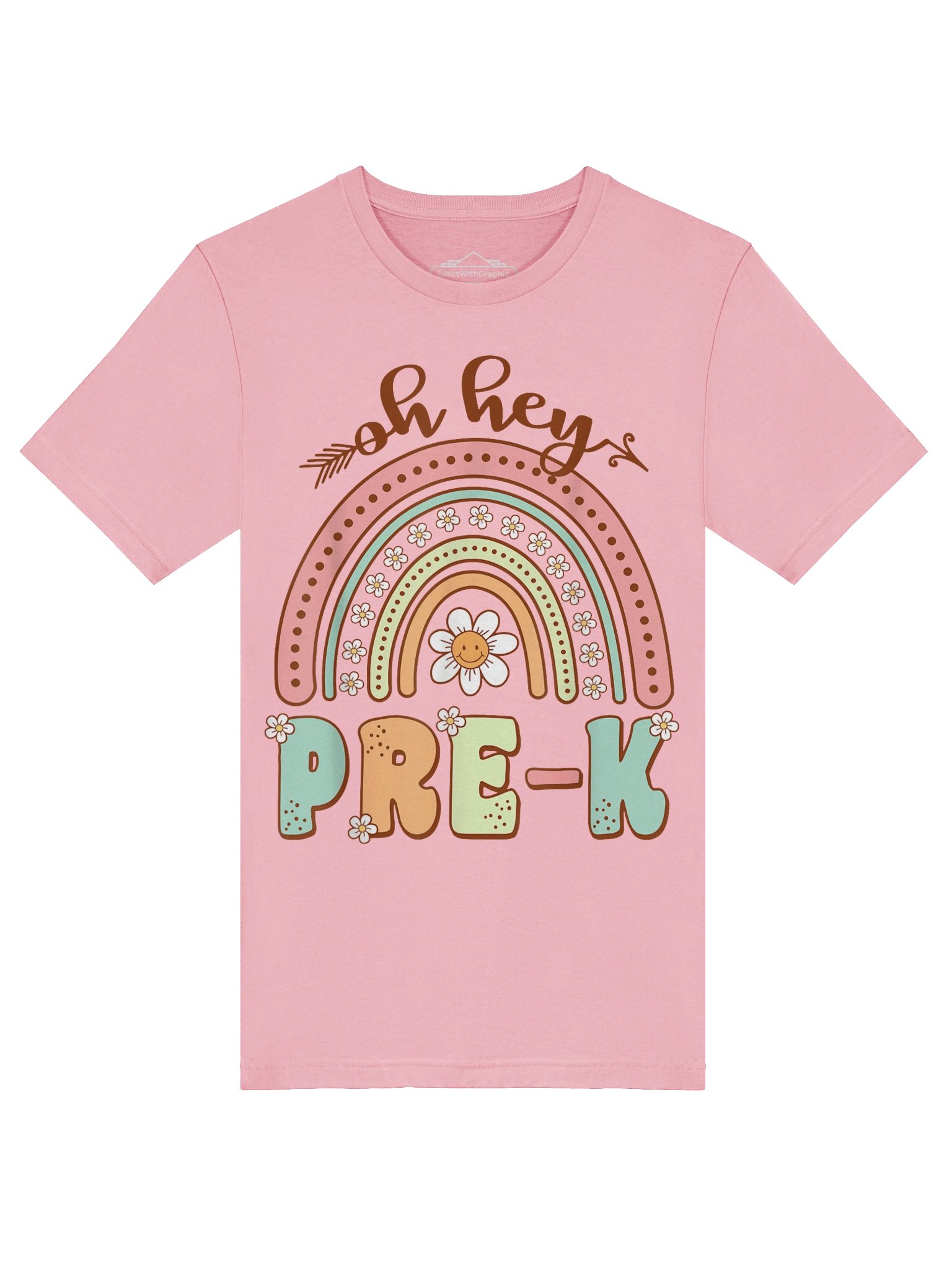 Rainbow Oh Hey Preschool Teachers Women Student T-Shirt product image (5)