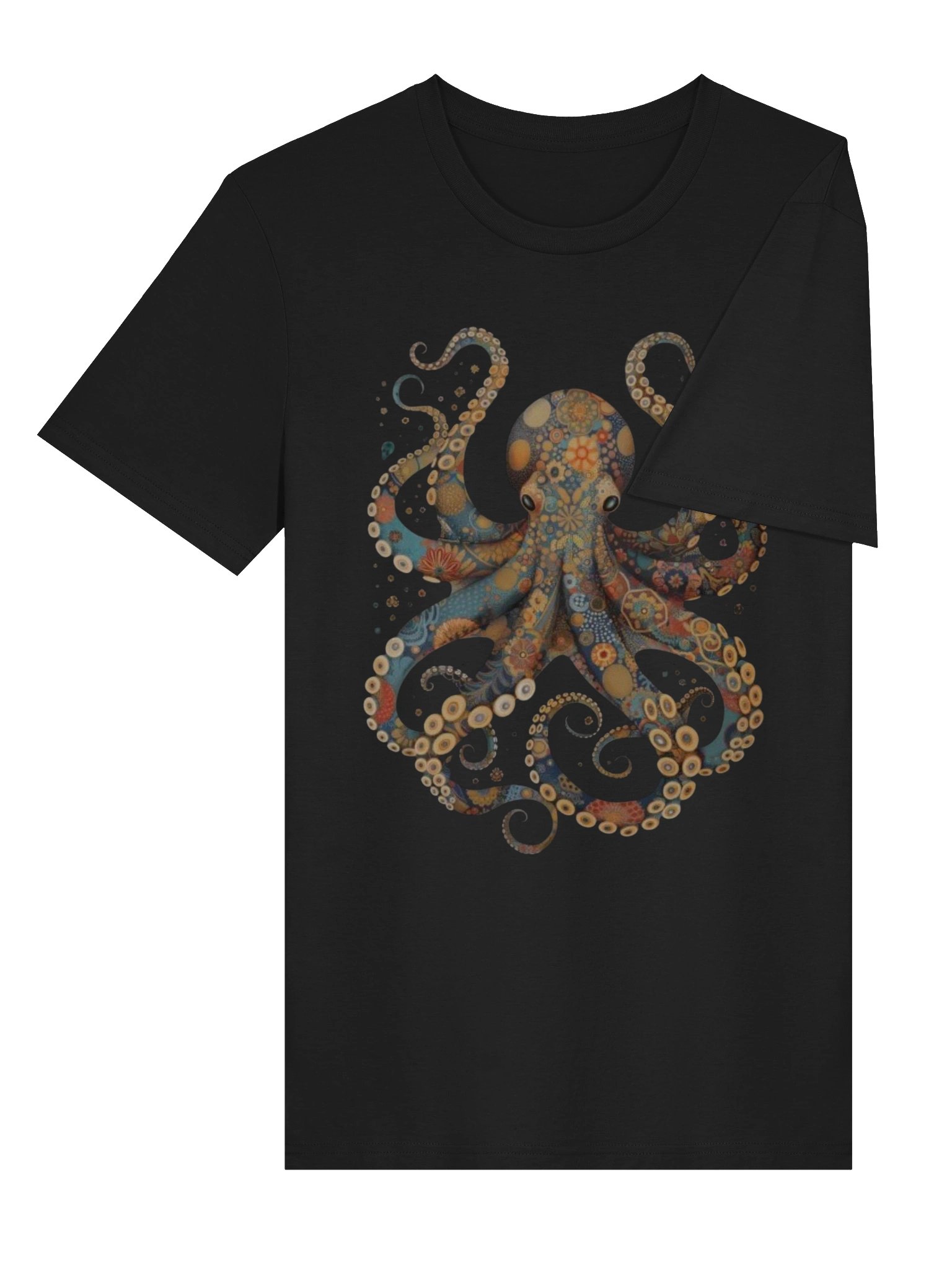 Colorful Octopus T-Shirt – Boho Ocean Art Tee | Mandala Octopus Graphic Shirt product image (4)