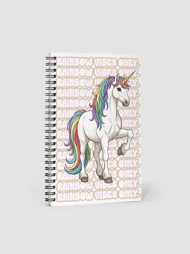 Magical Unicorn "Rainbow Vibes Only" Notebook product image (1)