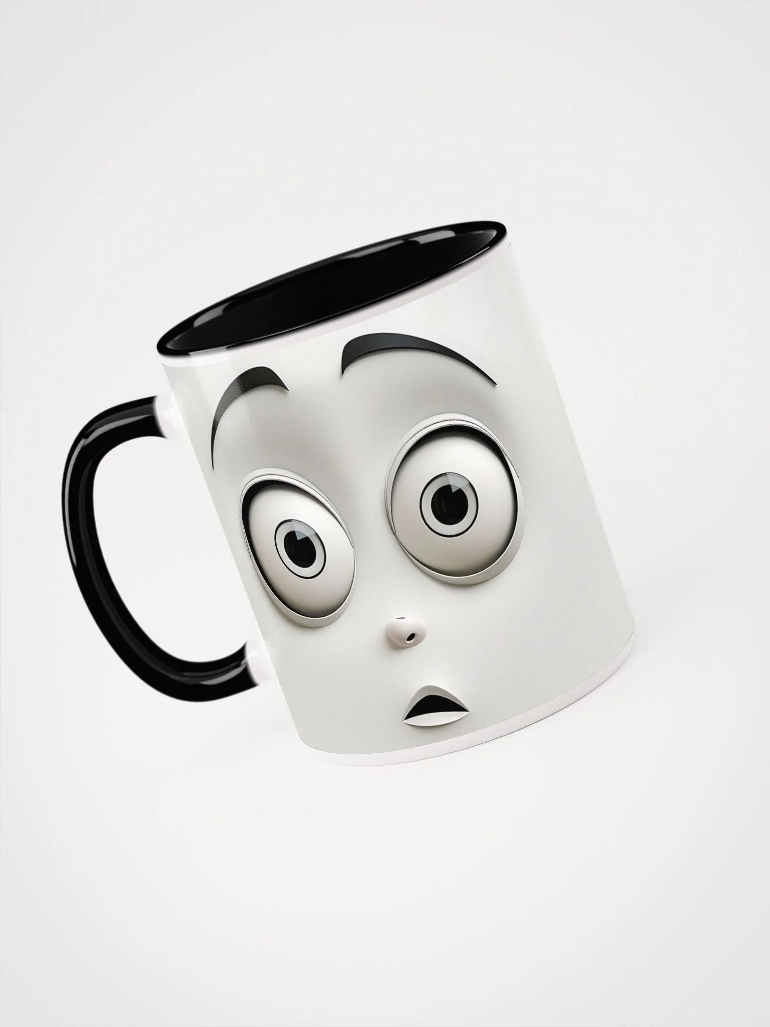 Whimsical Cartoon Face Ceramic Mug product image (5)