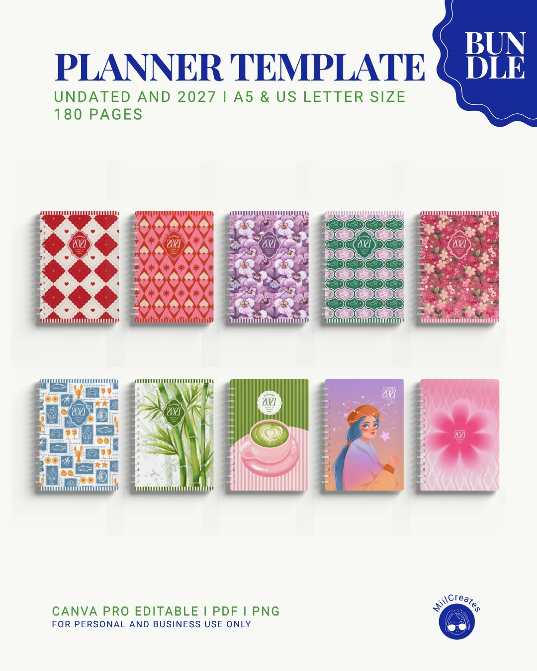 2027 & Undated Planner Template (Bundle) product image (1)