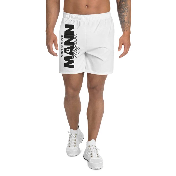 MANN Magazine White Unisex Shorts product image (1)