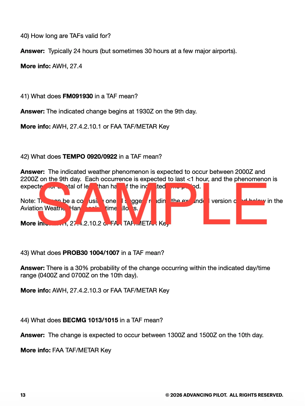 Pilot's Essential Weather Review: Audio + PDF product image (3)