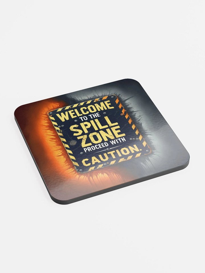 Spill Zone Caution Coaster product image (2)