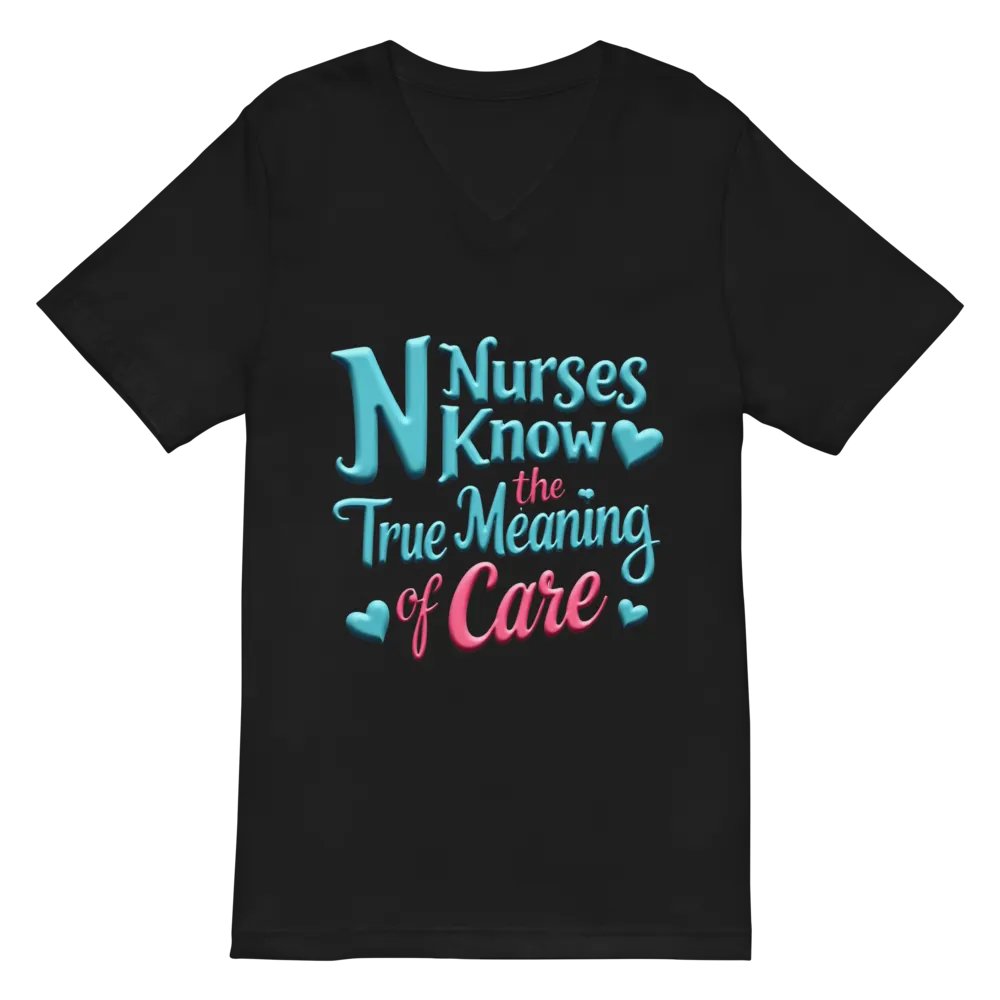 Nurse's Care Multicolored V-Neck Tee product image (3)
