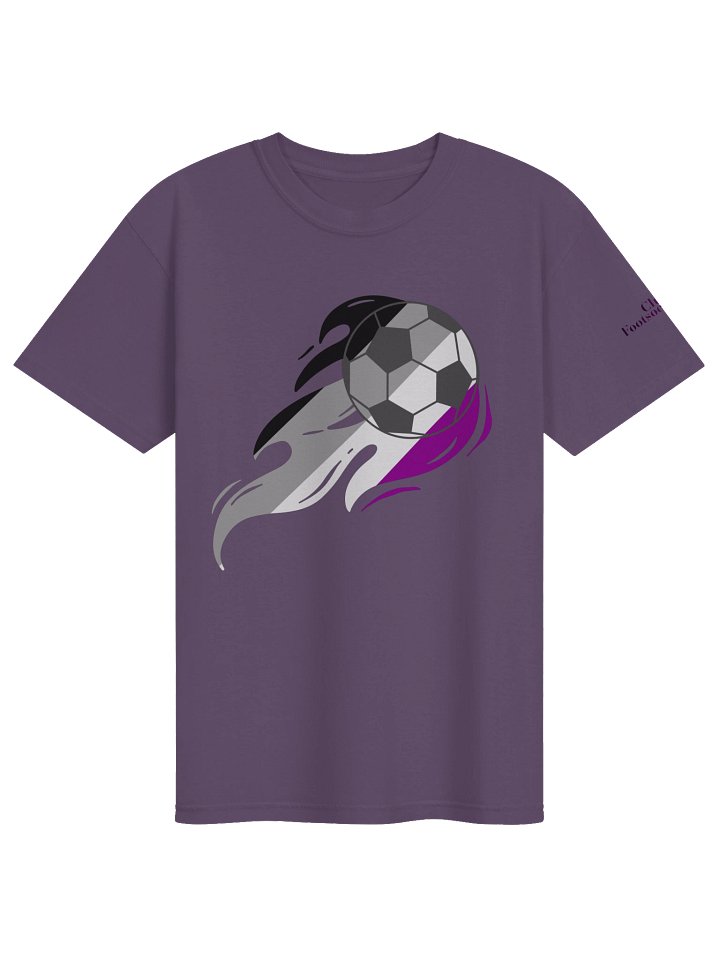 Ace Pride Flaming Soccer Ball Comfort Tee product image (1)