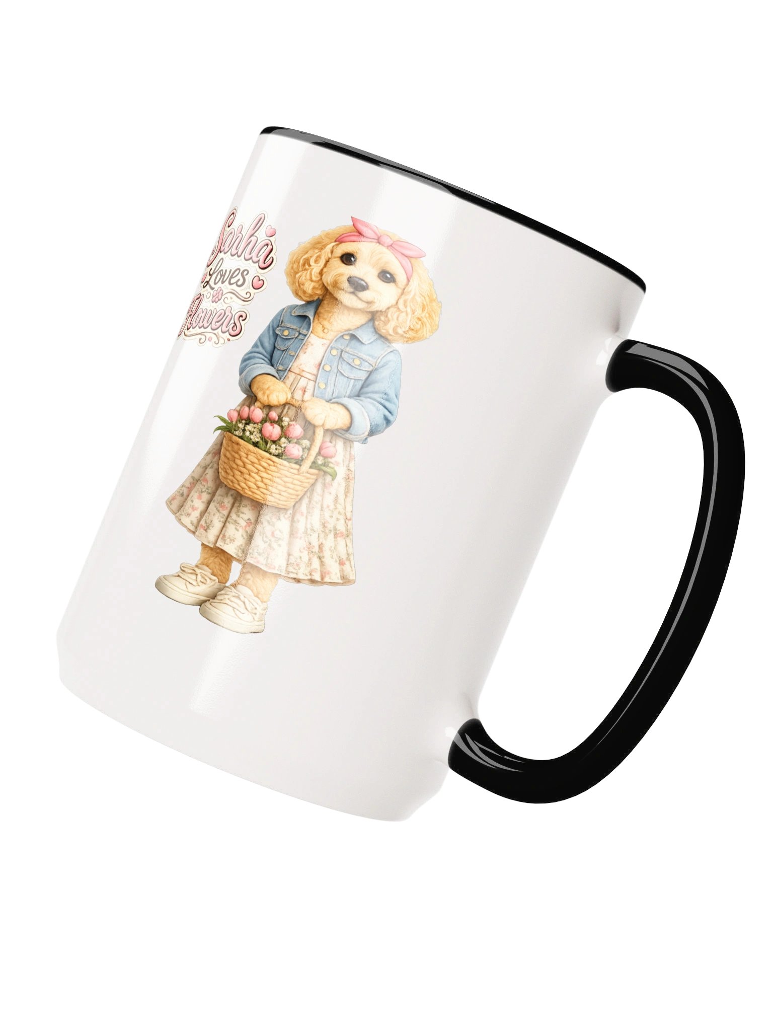 Sahha Loves Flowers Dog Paw Mug product image (11)
