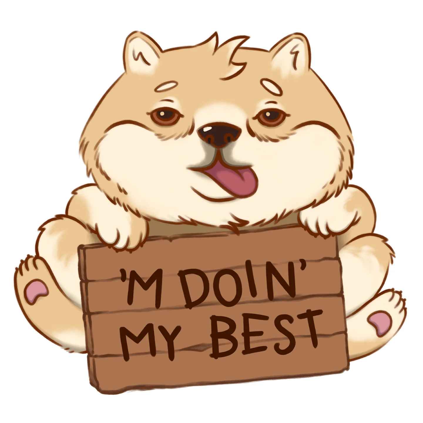 sticker : doin my best product image (1)